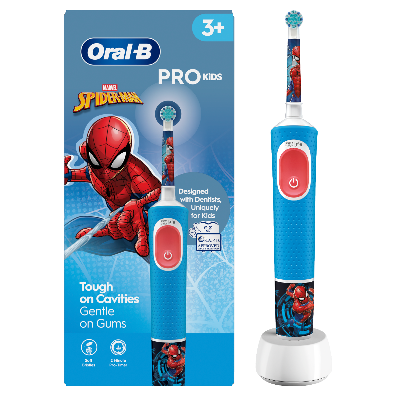 Oral-b braun vitality pro kids Человек-Паук / spider-man Детская электрическая зубная щетка d103.413.2k Oral-b braun vitality pro kids Человек-Паук / spider-man Детская электрическая зубная щетка d103.413.2k
