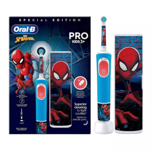 Oral-b braun vitality pro kids Человек-Паук / spider-man Детская электрическая зубная щетка d103.413.2kx