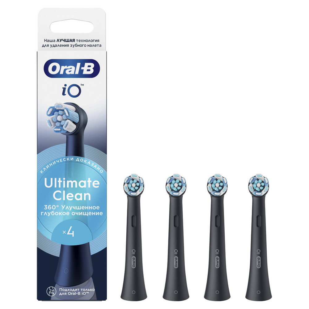 Oral-b braun io series ultimate clean black 4 шт. Насадки для электрических зубных щеток Oral-b braun io series ultimate clean black 4 шт. Насадки для электрических зубных щеток